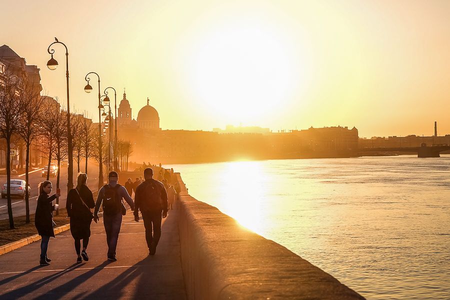 Neva River Sunset